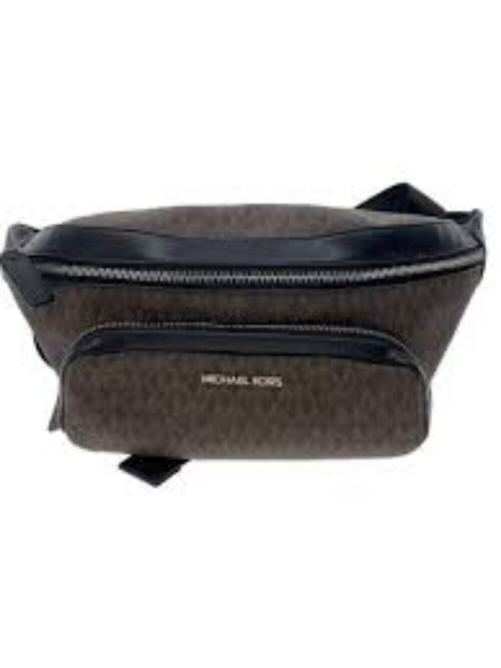 Michael Kors Brown Logo Belt Bag with Black Trim